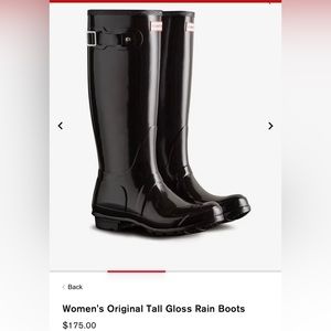 Woman’s Original Tall Gloss Hunter Rain Boots